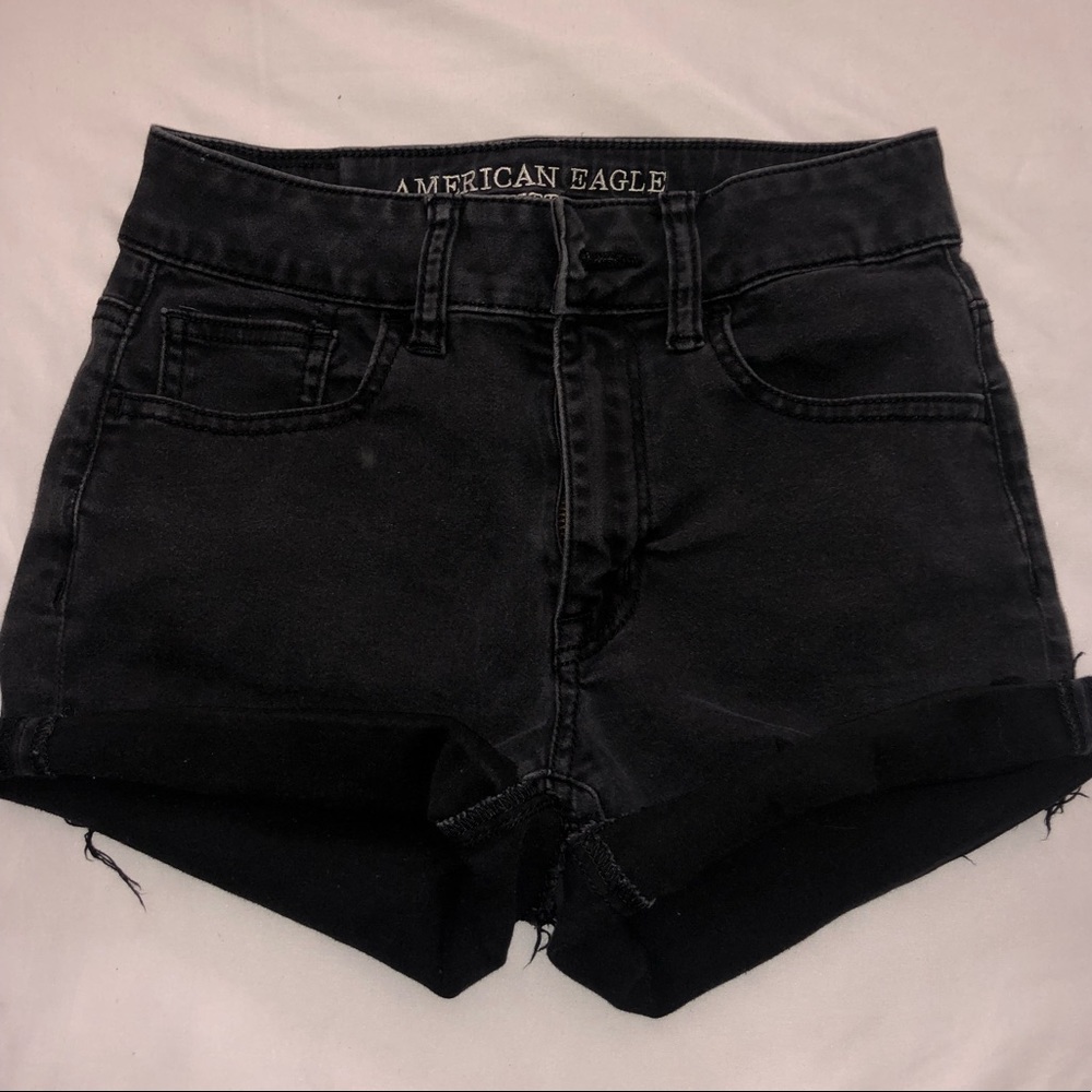 High-Waisted Denim Shorts